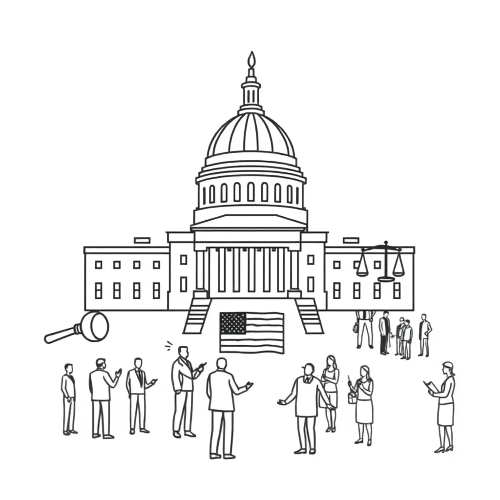 Government and Constitution illustration