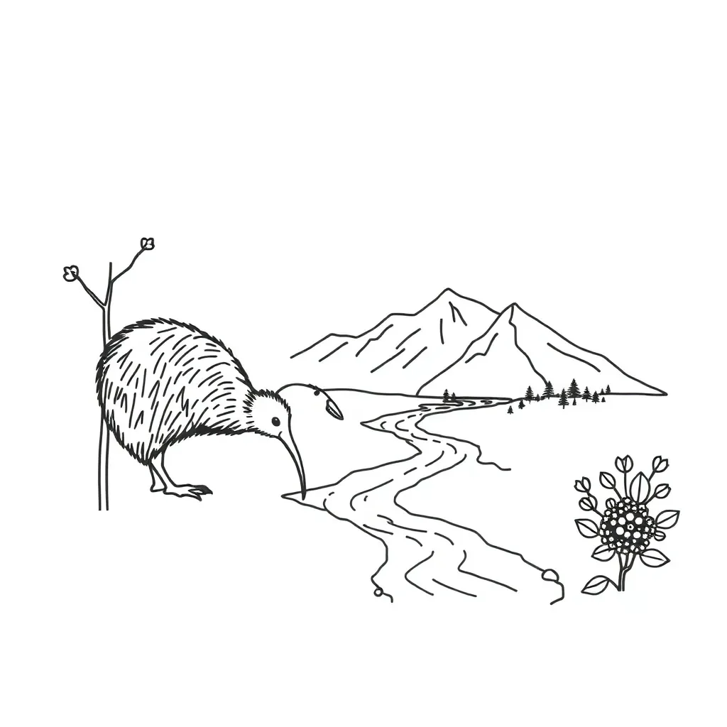 Child protecting nature illustration
