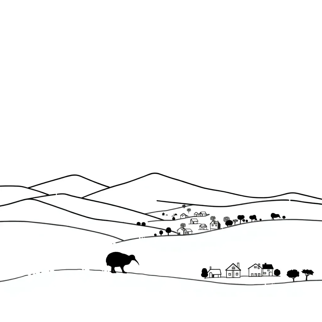 Population density map illustration