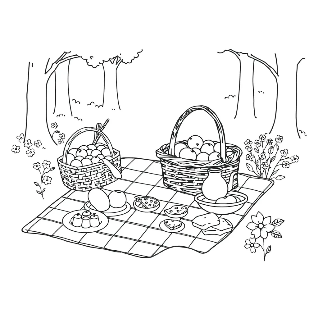 Three animal friends cooking pumpkin soup