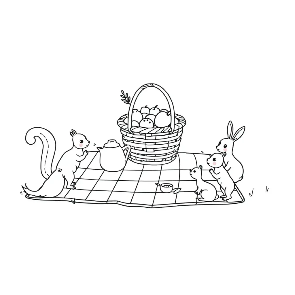 Duck, Cat and Squirrel cooking soup together