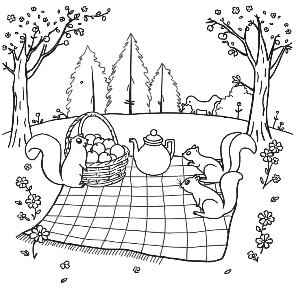 Pumpkin soup story illustration