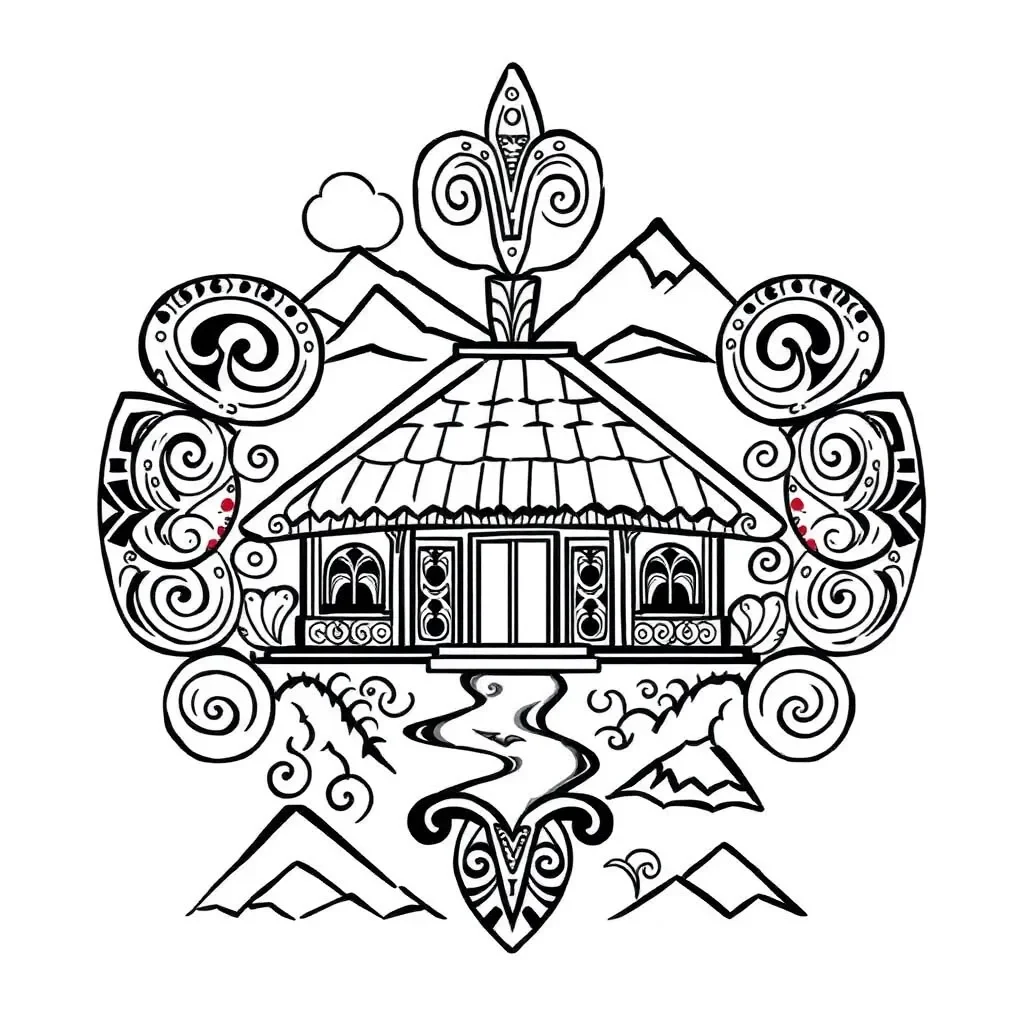 Traditional Māori patterns and symbols
