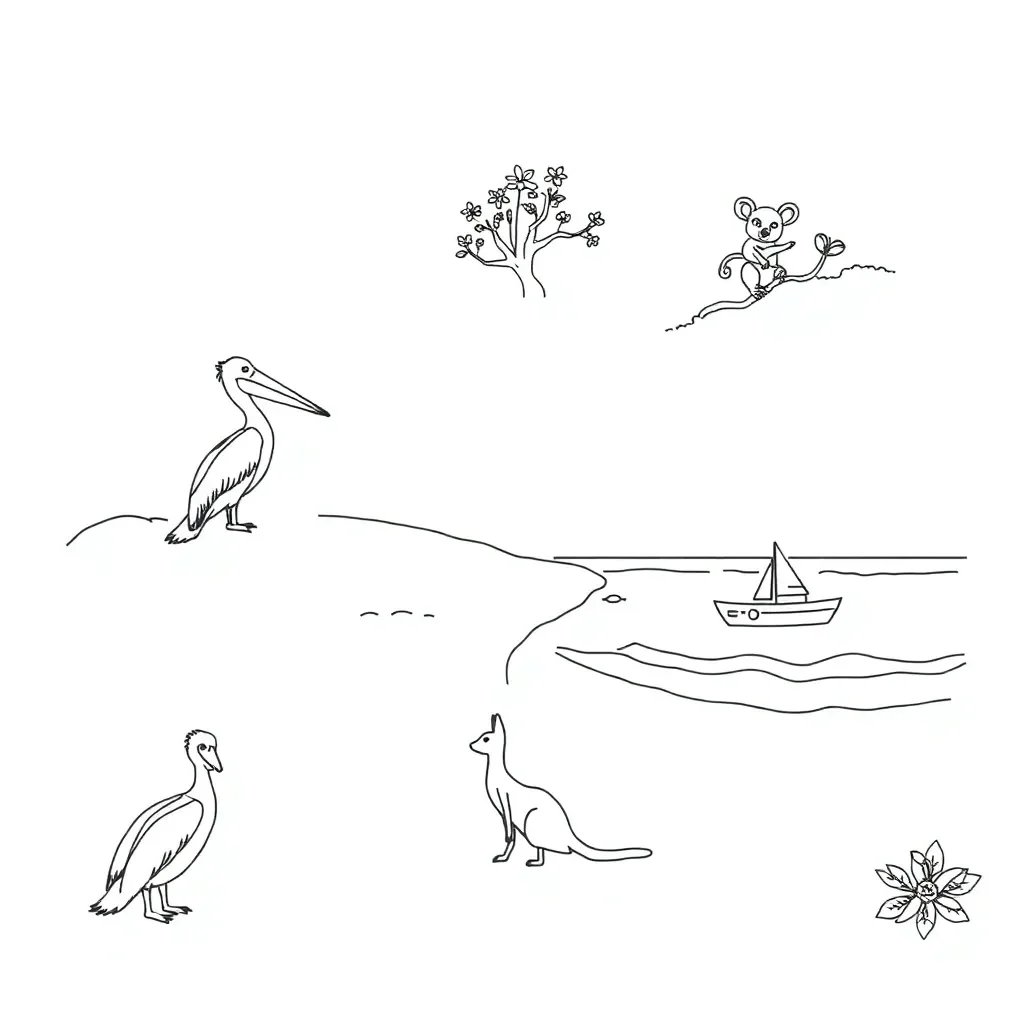 Storm Boy book cover with coastal landscape
