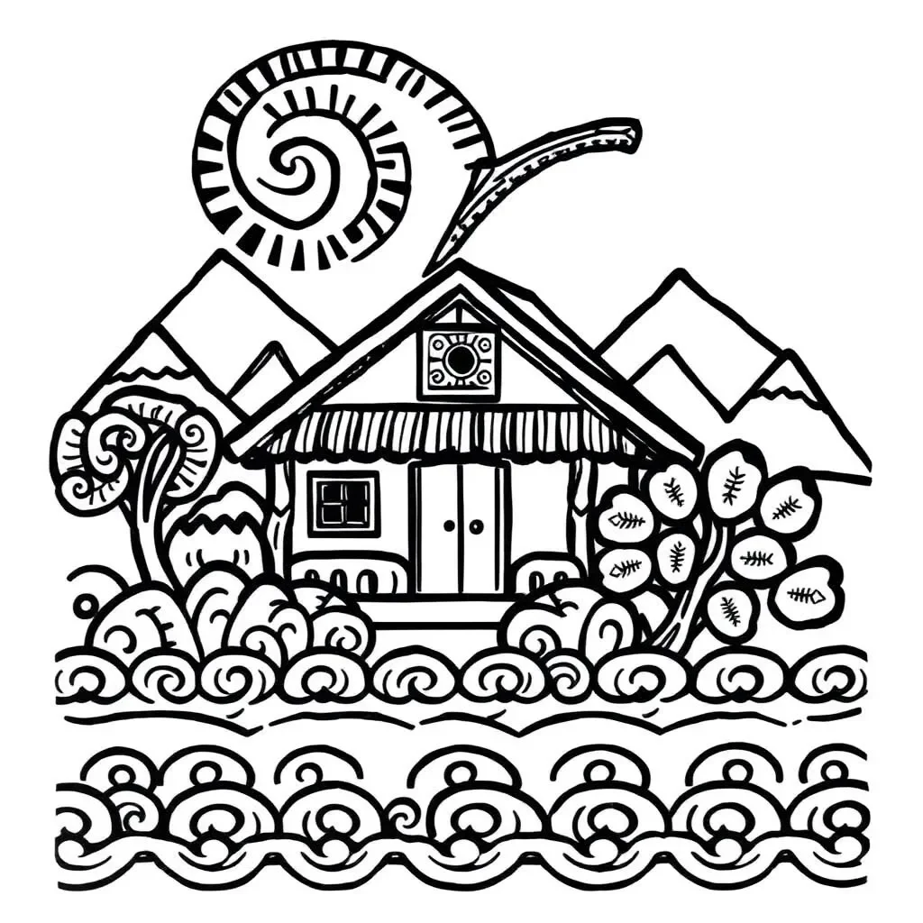Māori family tree illustration