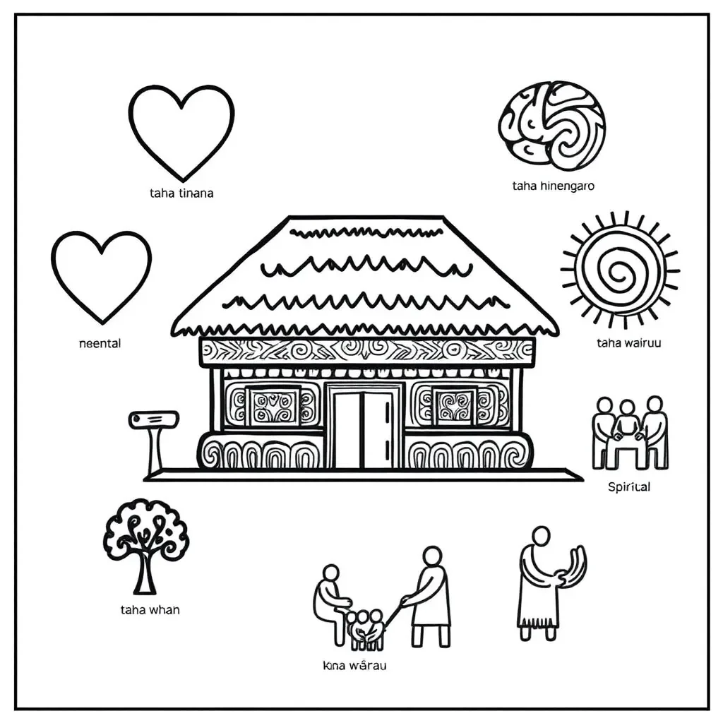 Te Whare Tapawhā house diagram
