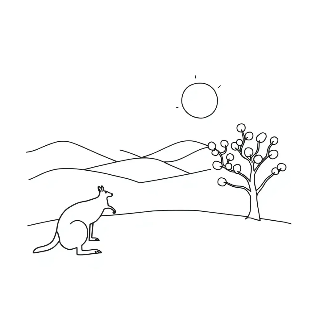 Story elements illustration with characters, setting, and plot