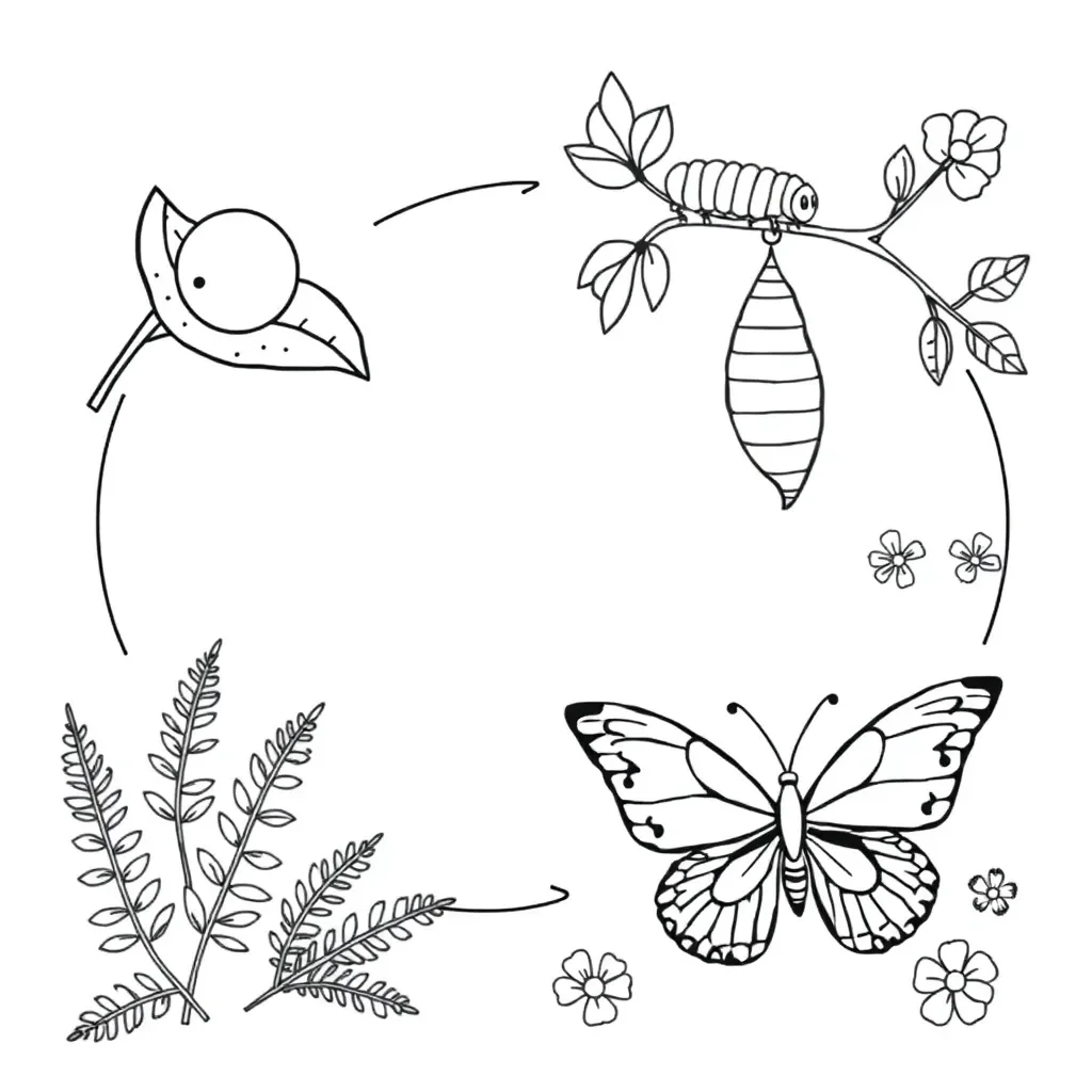 Colourful butterfly illustration