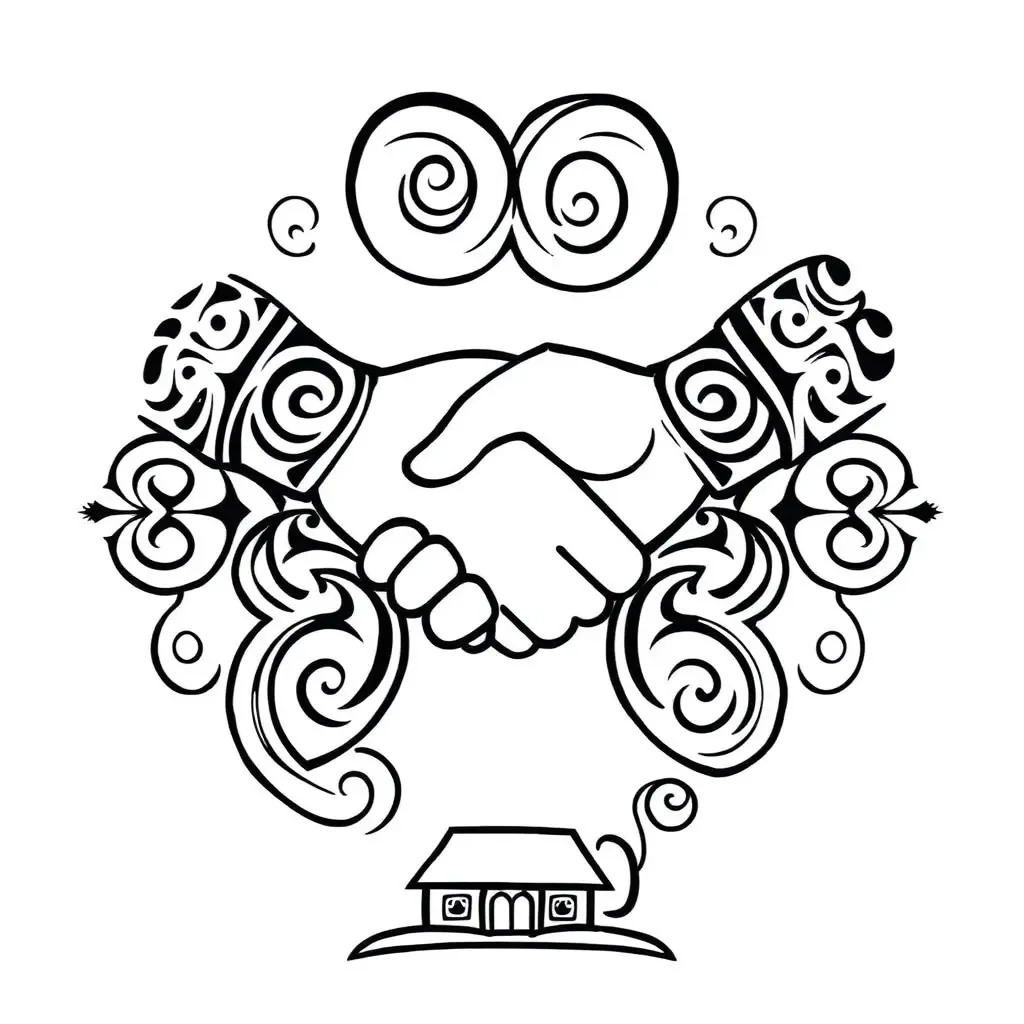 Treaty of Waitangi document illustration