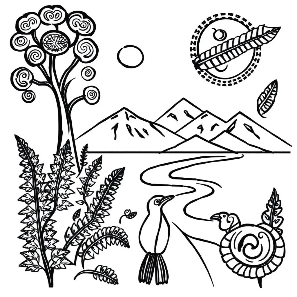 Plants and leaves illustration