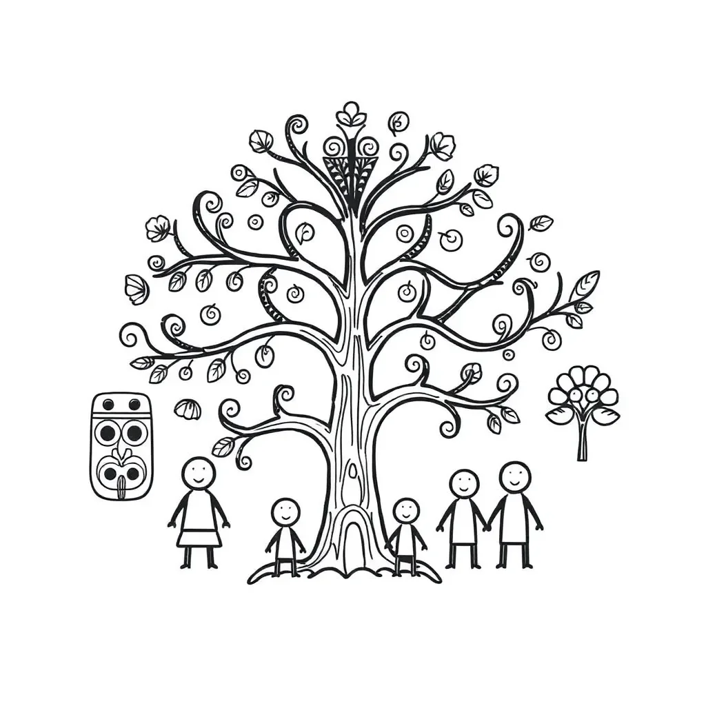 Family tree illustration