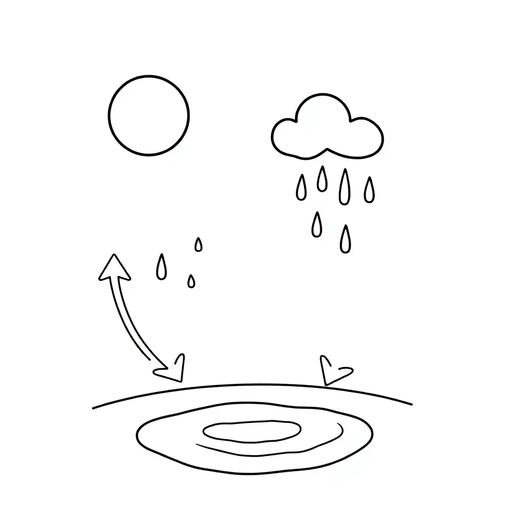 Water cycle diagram