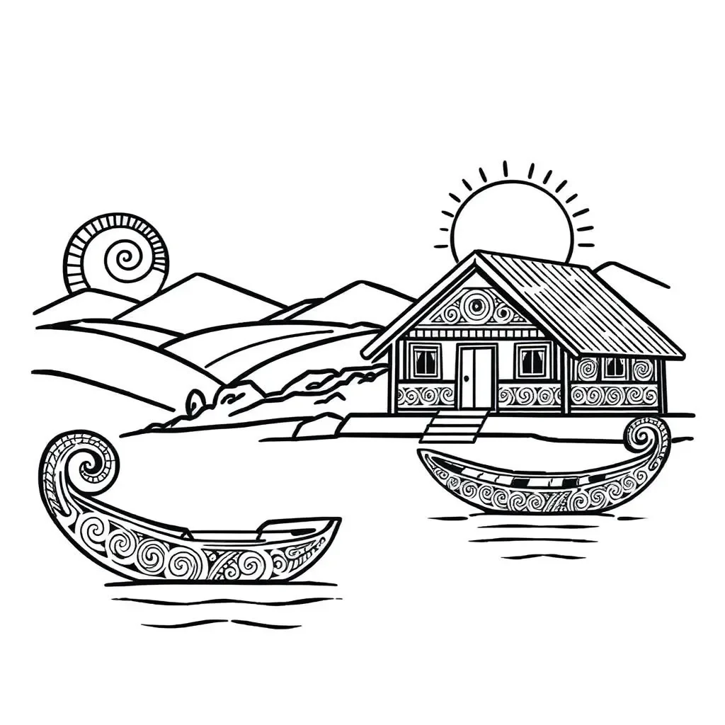 Treaty of Waitangi signing illustration