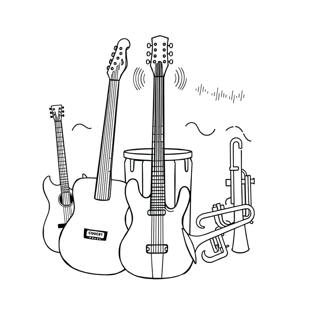 Musical instruments and vibrating objects