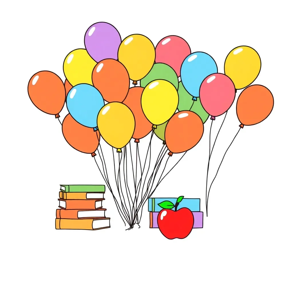 Math blocks and numbers illustration