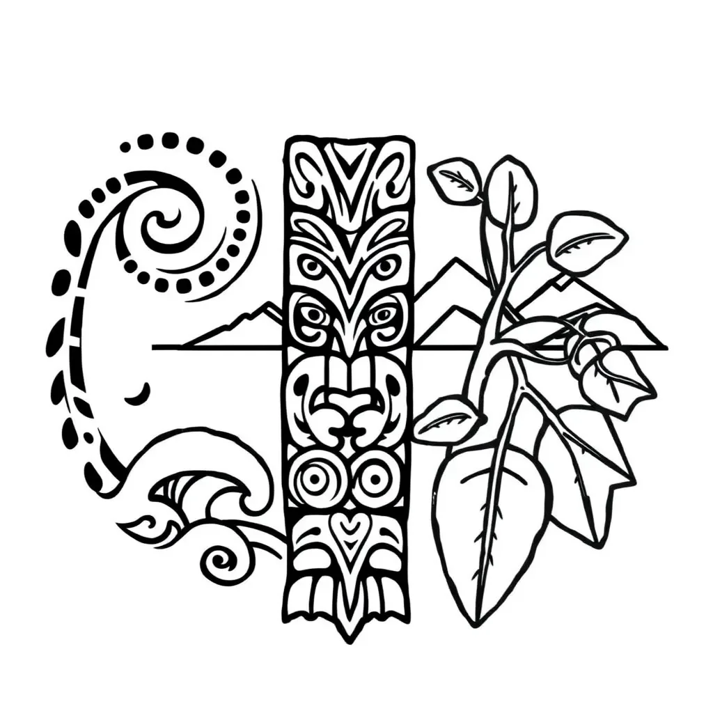 Māori identity and whakapapa illustration