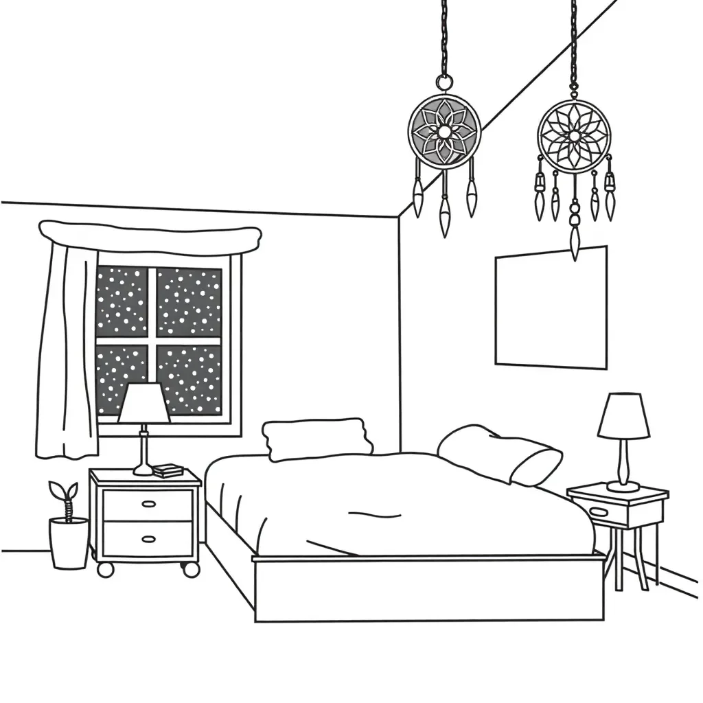 Dreams and friendship illustration