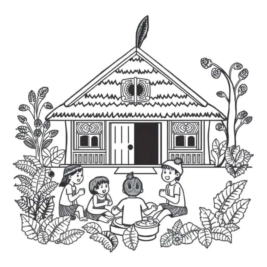 Māori cultural symbols representing hospitality