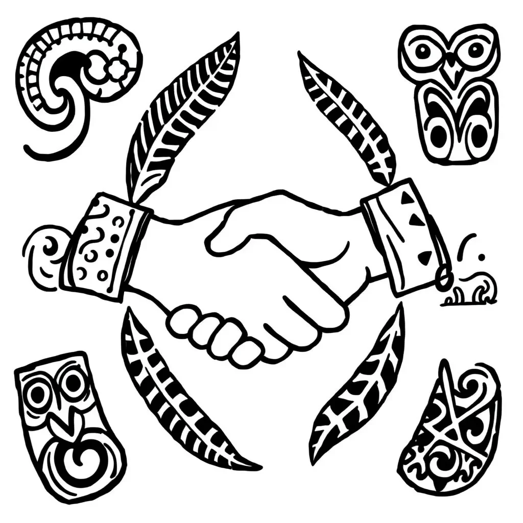 Treaty of Waitangi illustration