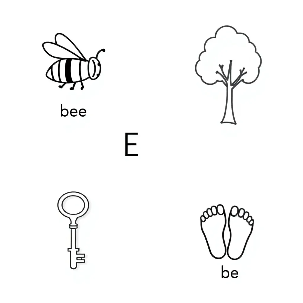 Words with long E sounds