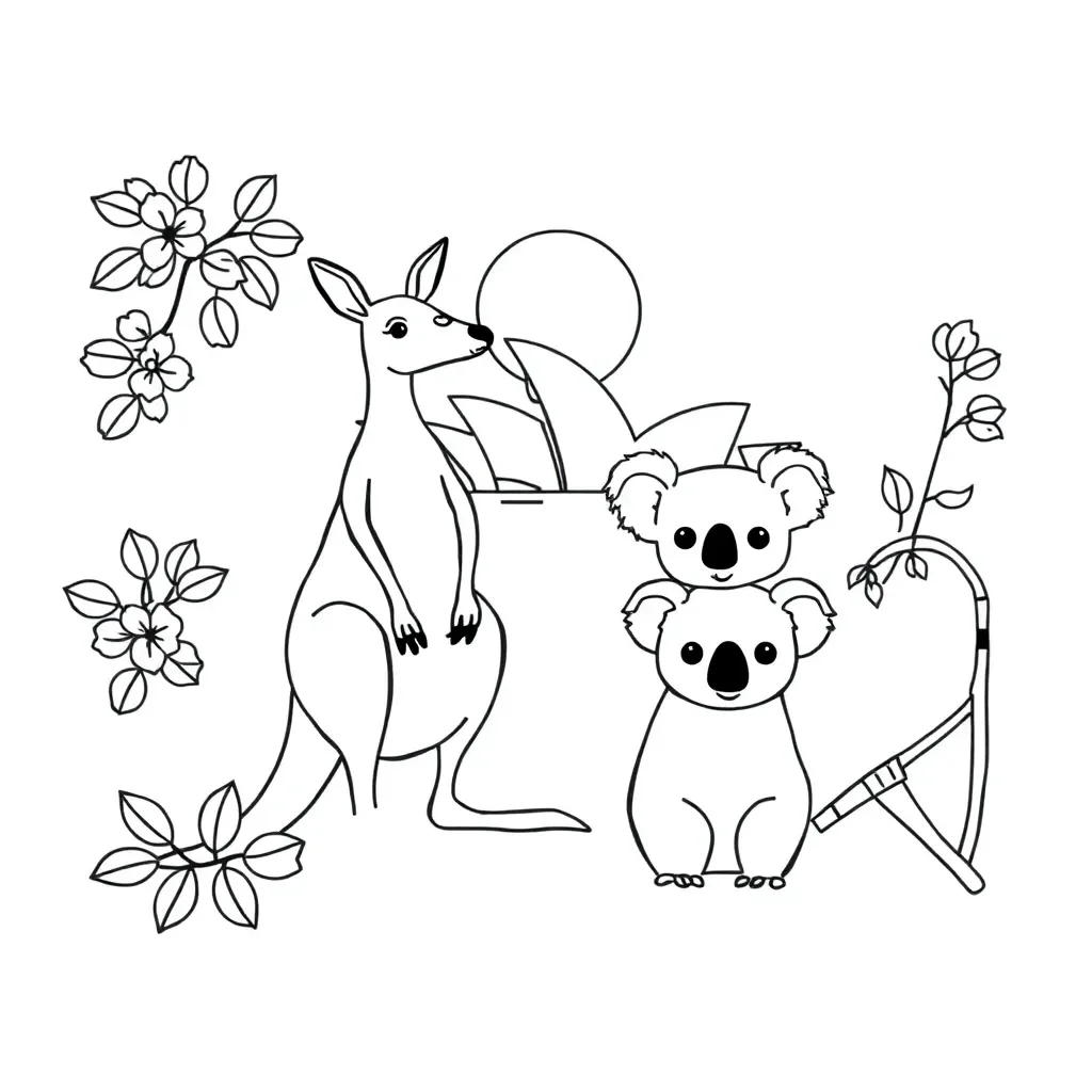 Auslan hand signs illustration