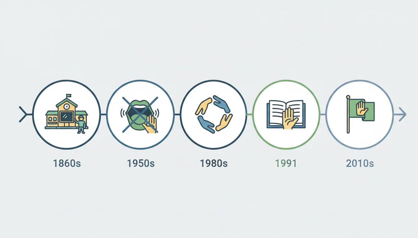 Auslan History Timeline