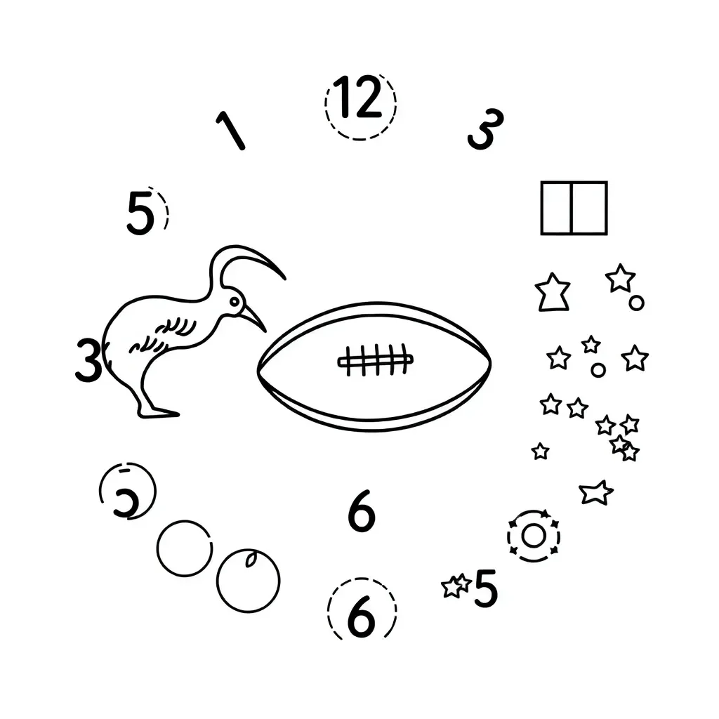 Mathematical symbols and numbers illustration