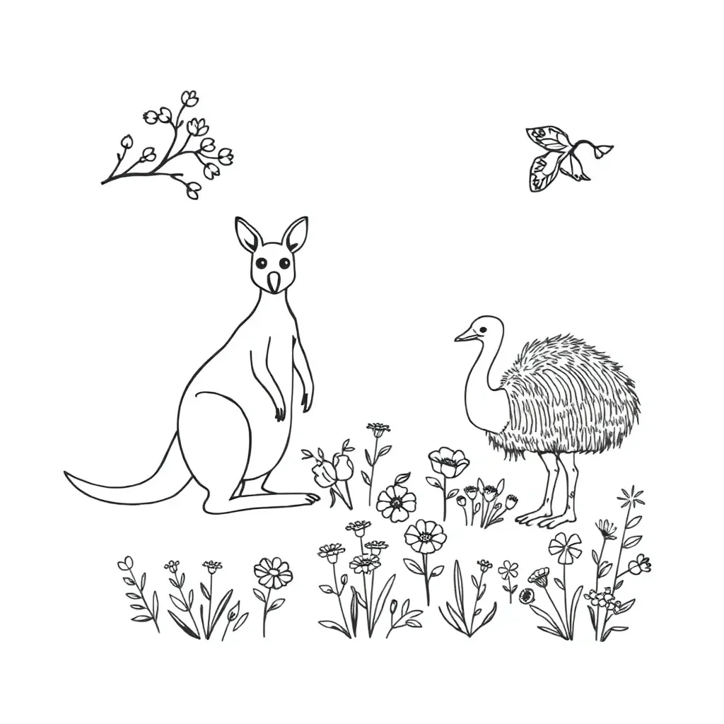 Living and non-living things illustration