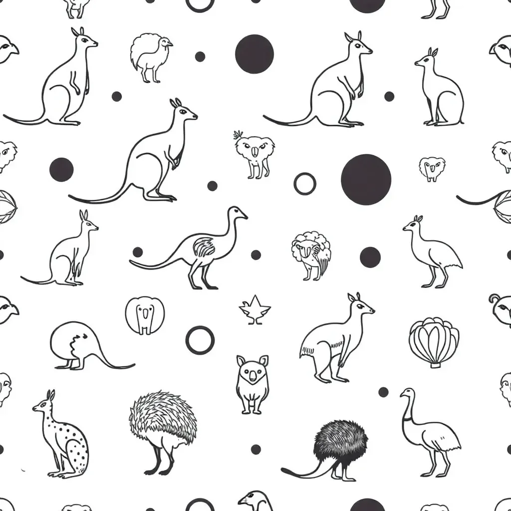 Numbers and patterns illustration