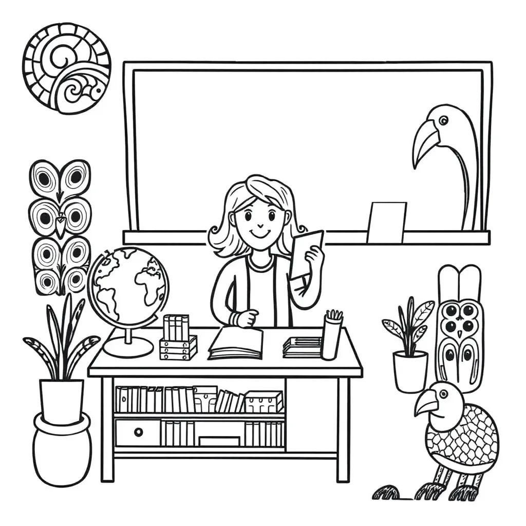Teacher introduction illustration