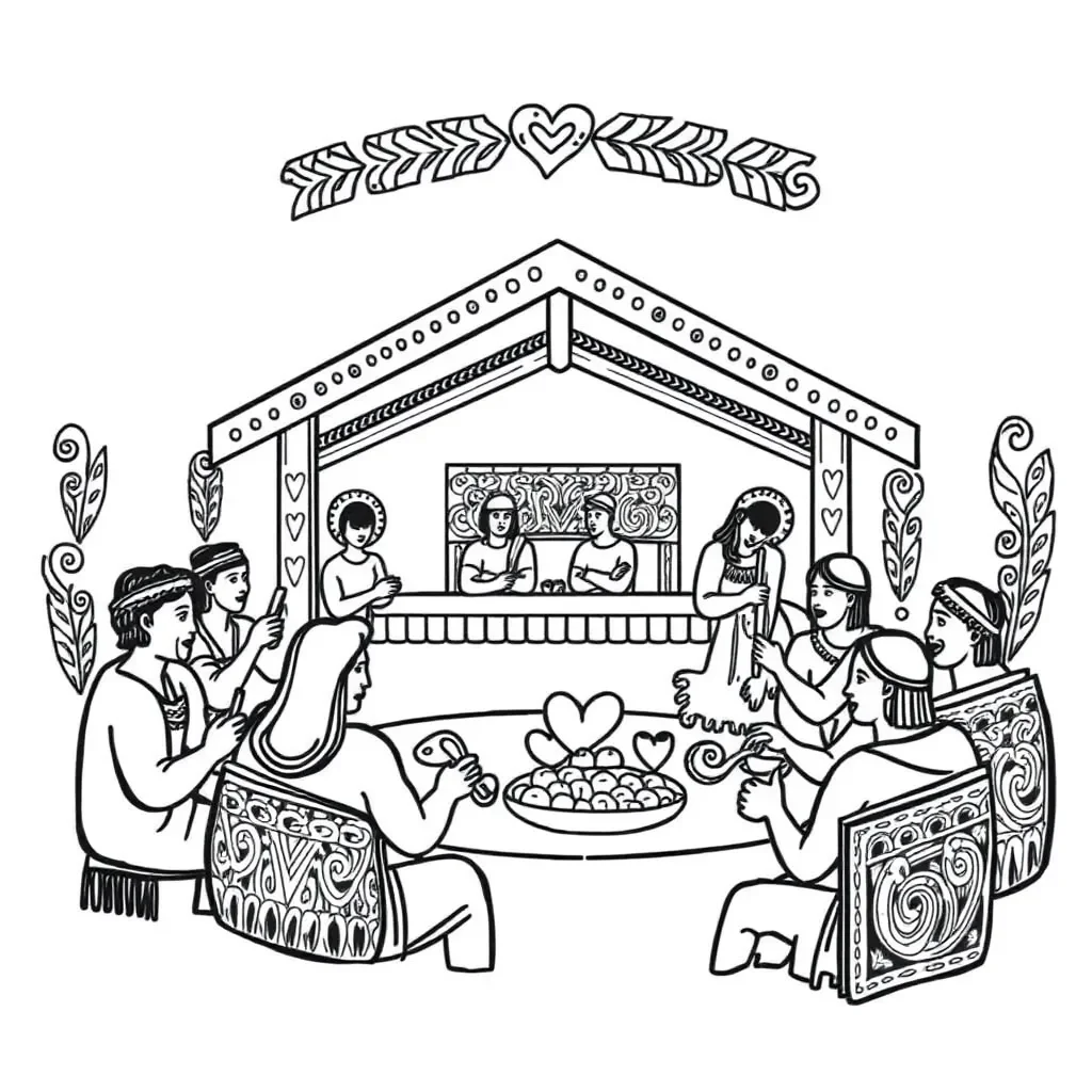 Māori cultural symbols and greetings