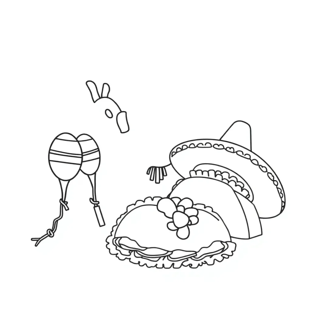 Spanish alphabet letters and greeting hands