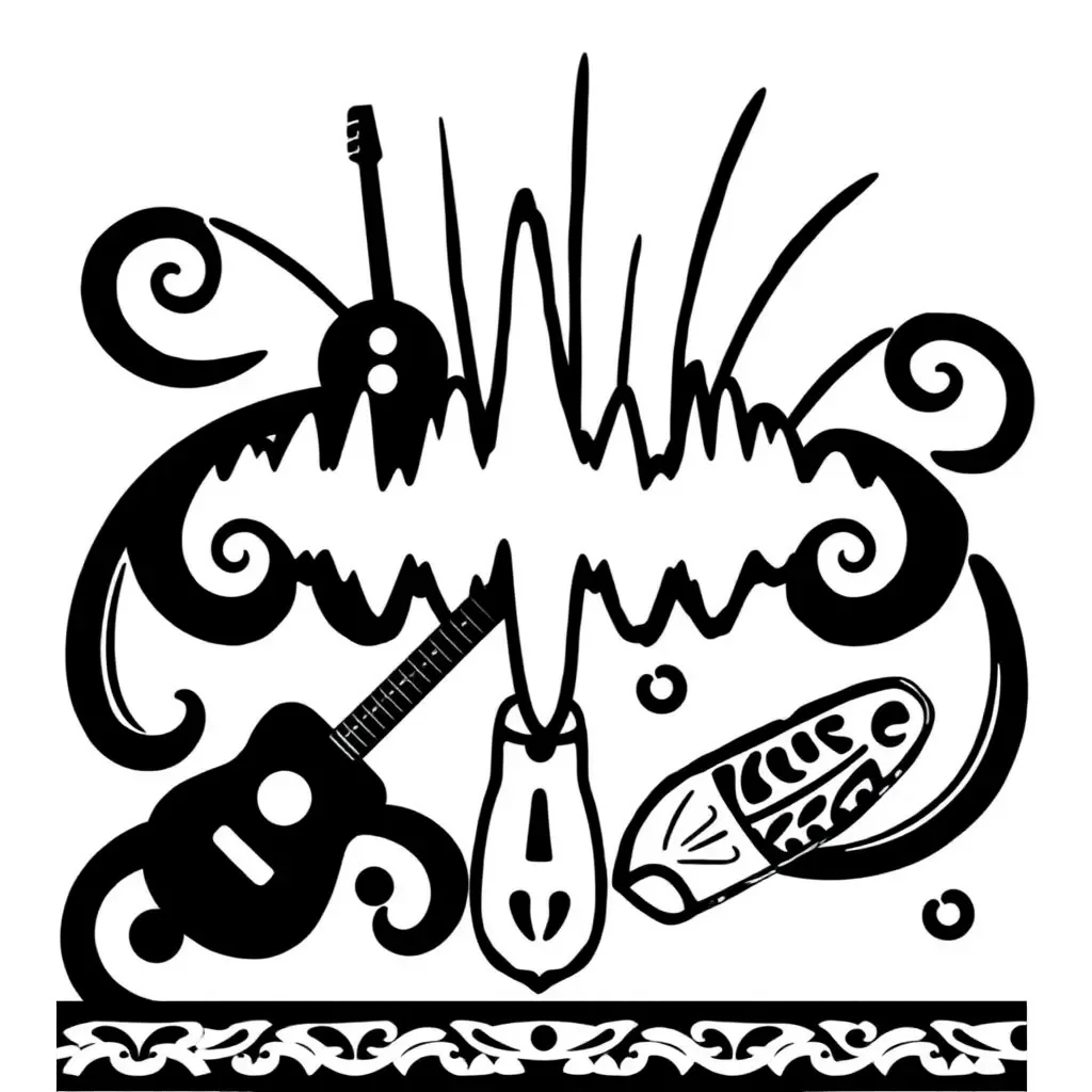 Sound waves illustration