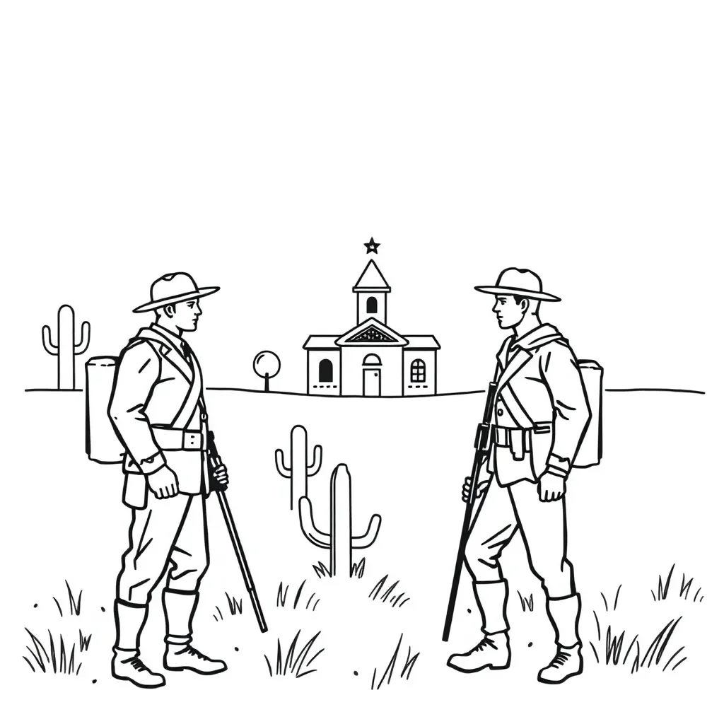 Texas Civil War Reconstruction illustration