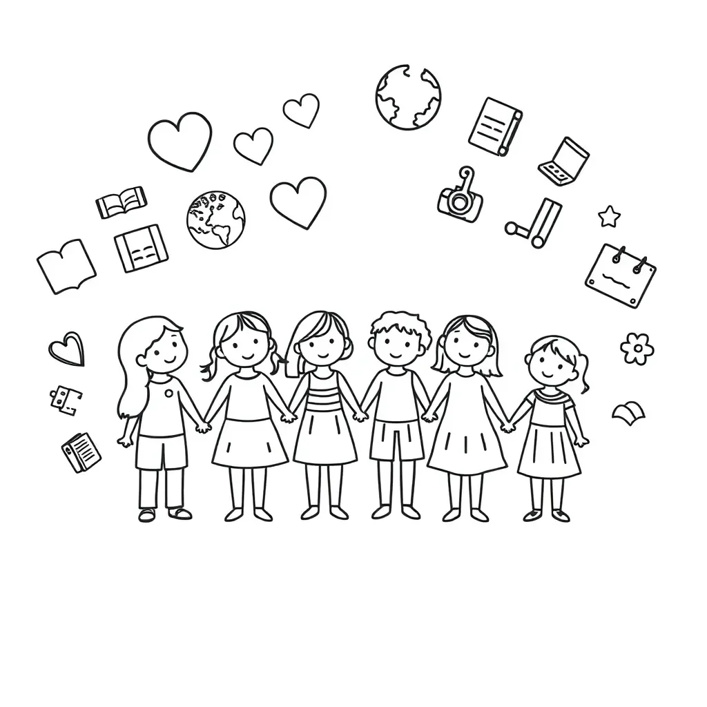 Black History Month celebration illustration