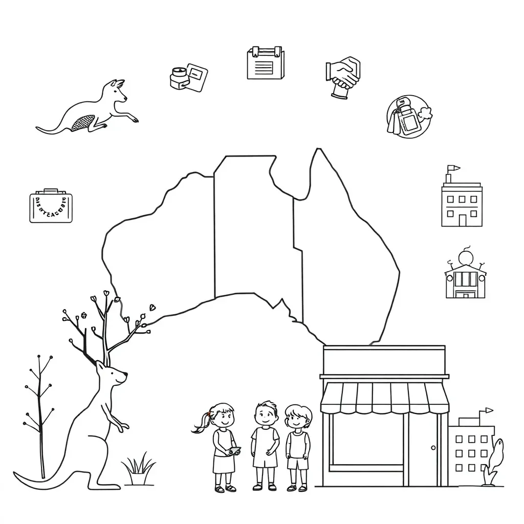 Business ownership types illustration