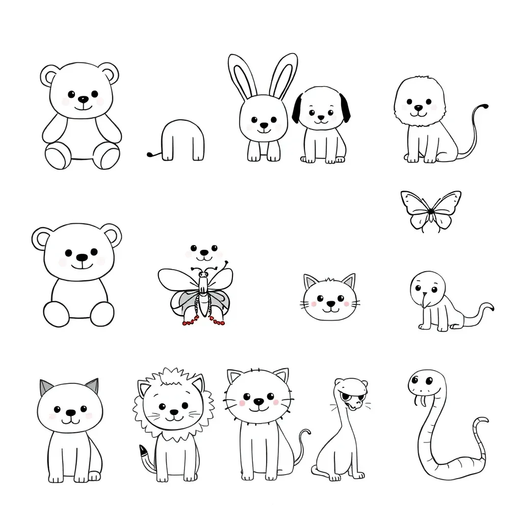 Happy and sad face emoticons