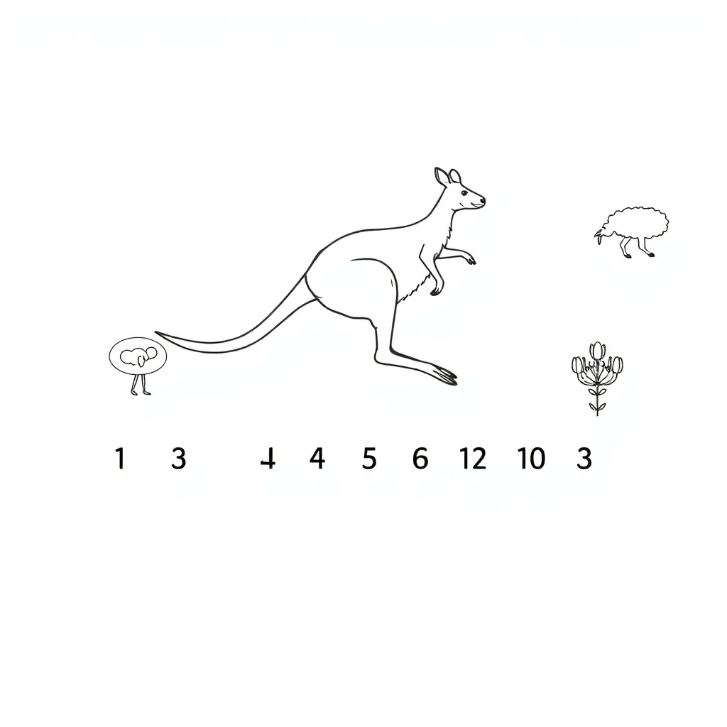 Number patterns and counting illustration