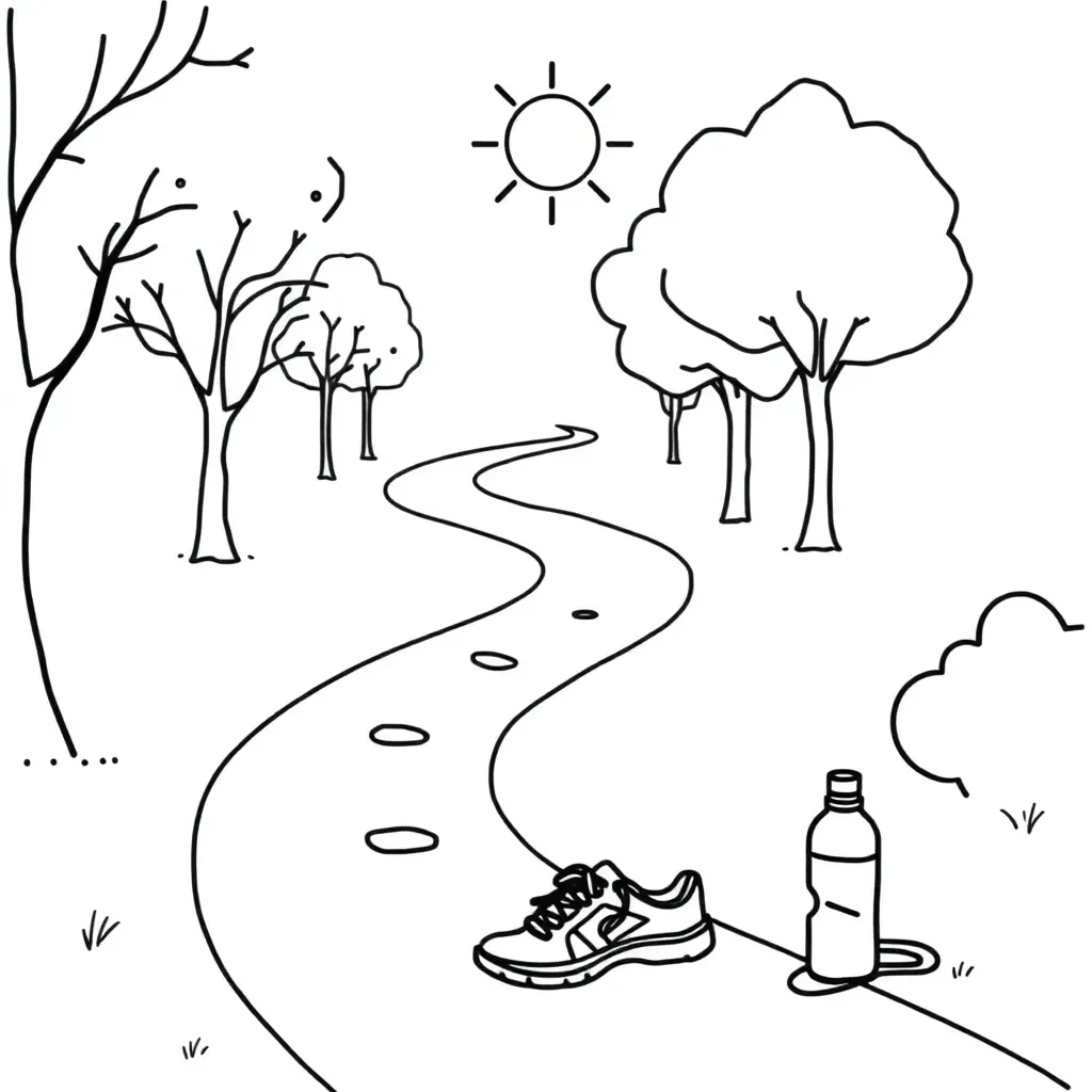 Runner on a long distance trail