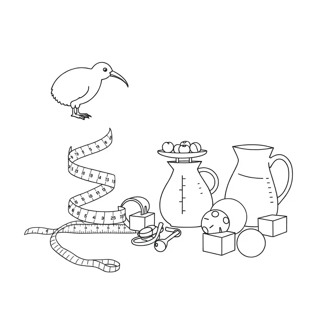 Measuring tools and objects