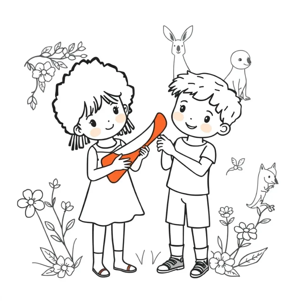Children showing respect and kindness