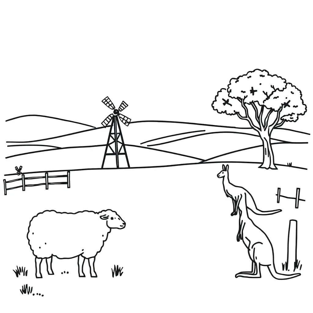Mr Fox and the three farmers illustration