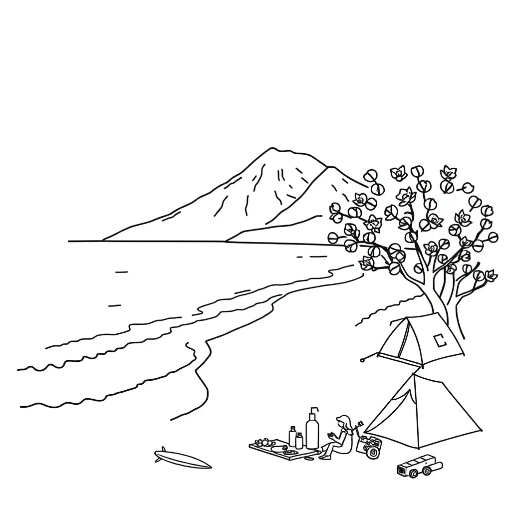 Holiday planning illustration