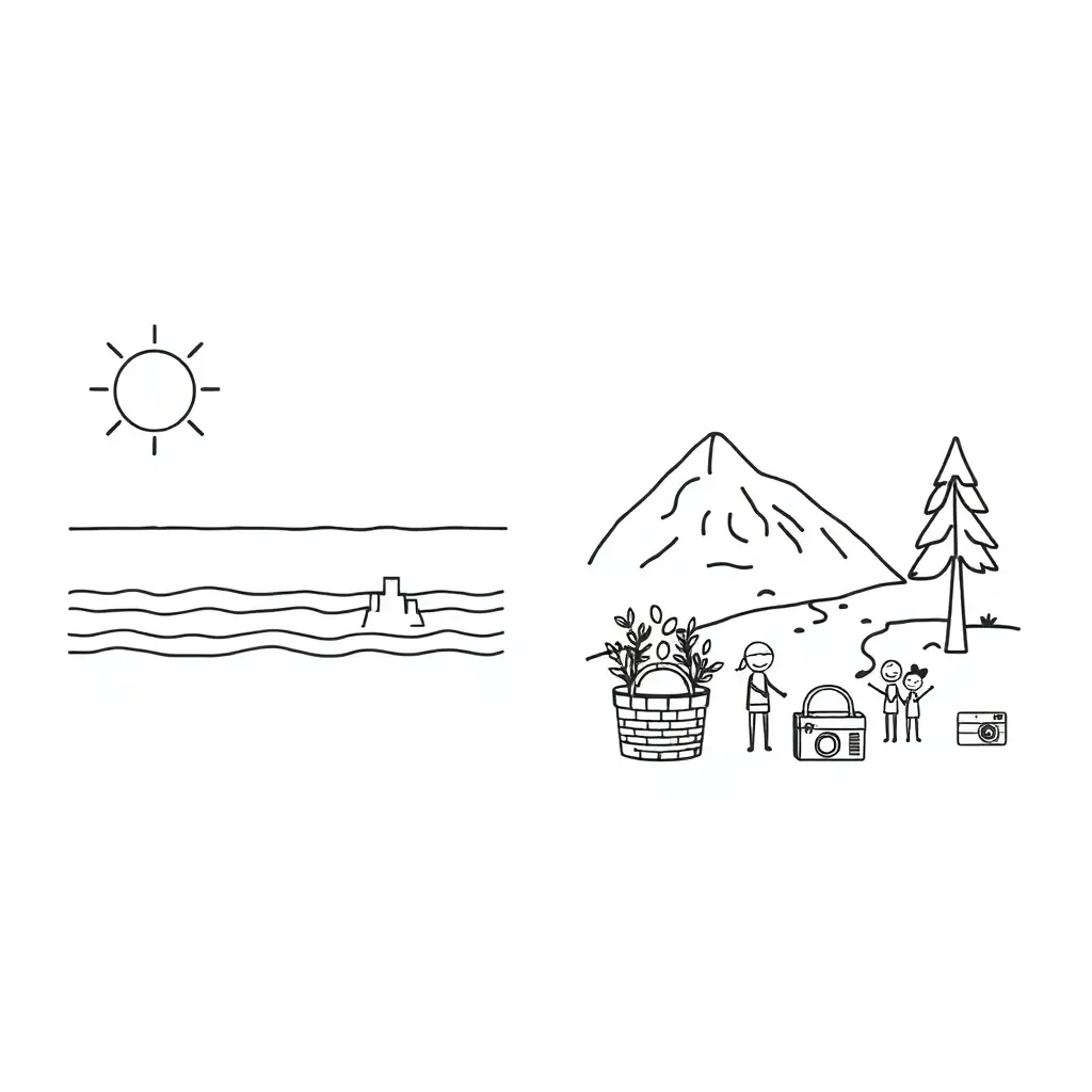 Holiday writing illustration