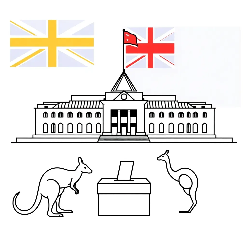 Australian Parliament House illustration