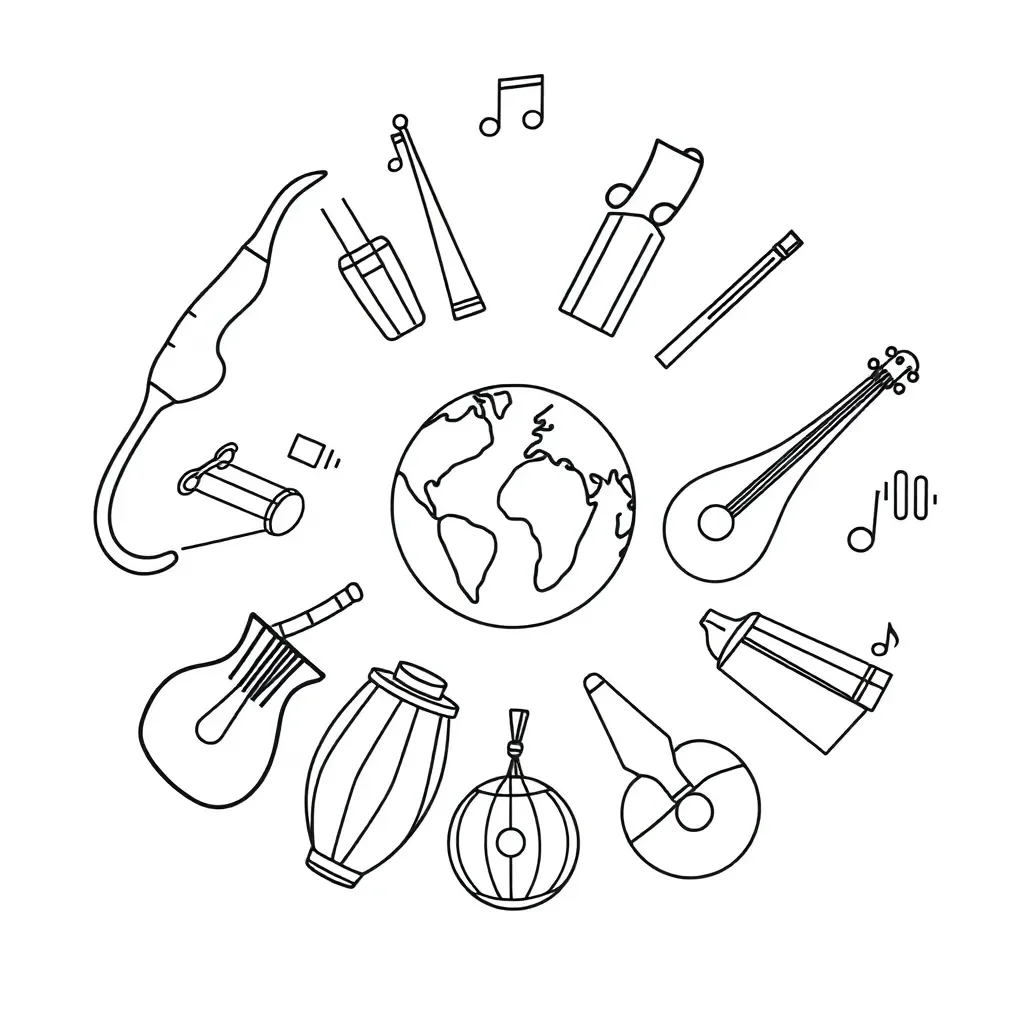 Musical instruments from around the world