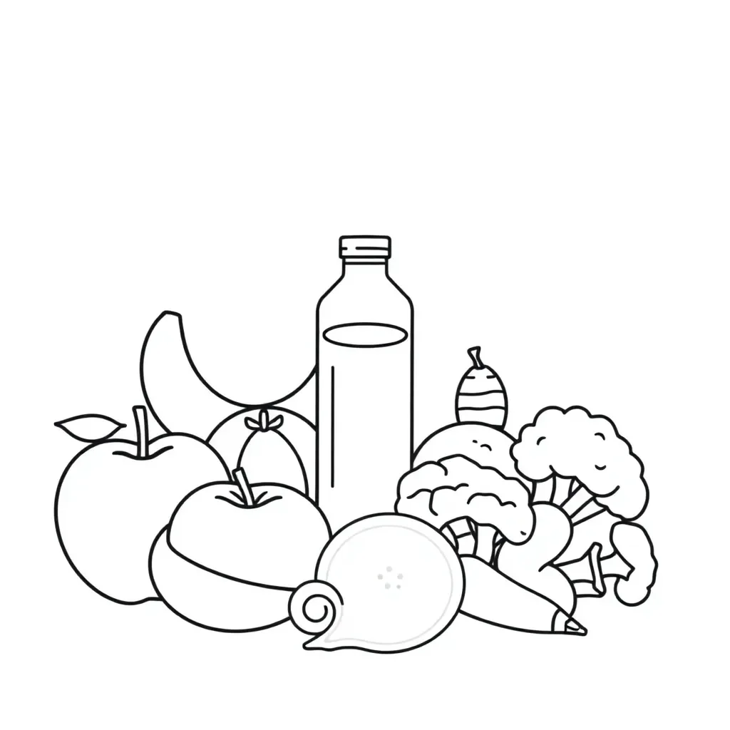 Healthy lifestyle illustration