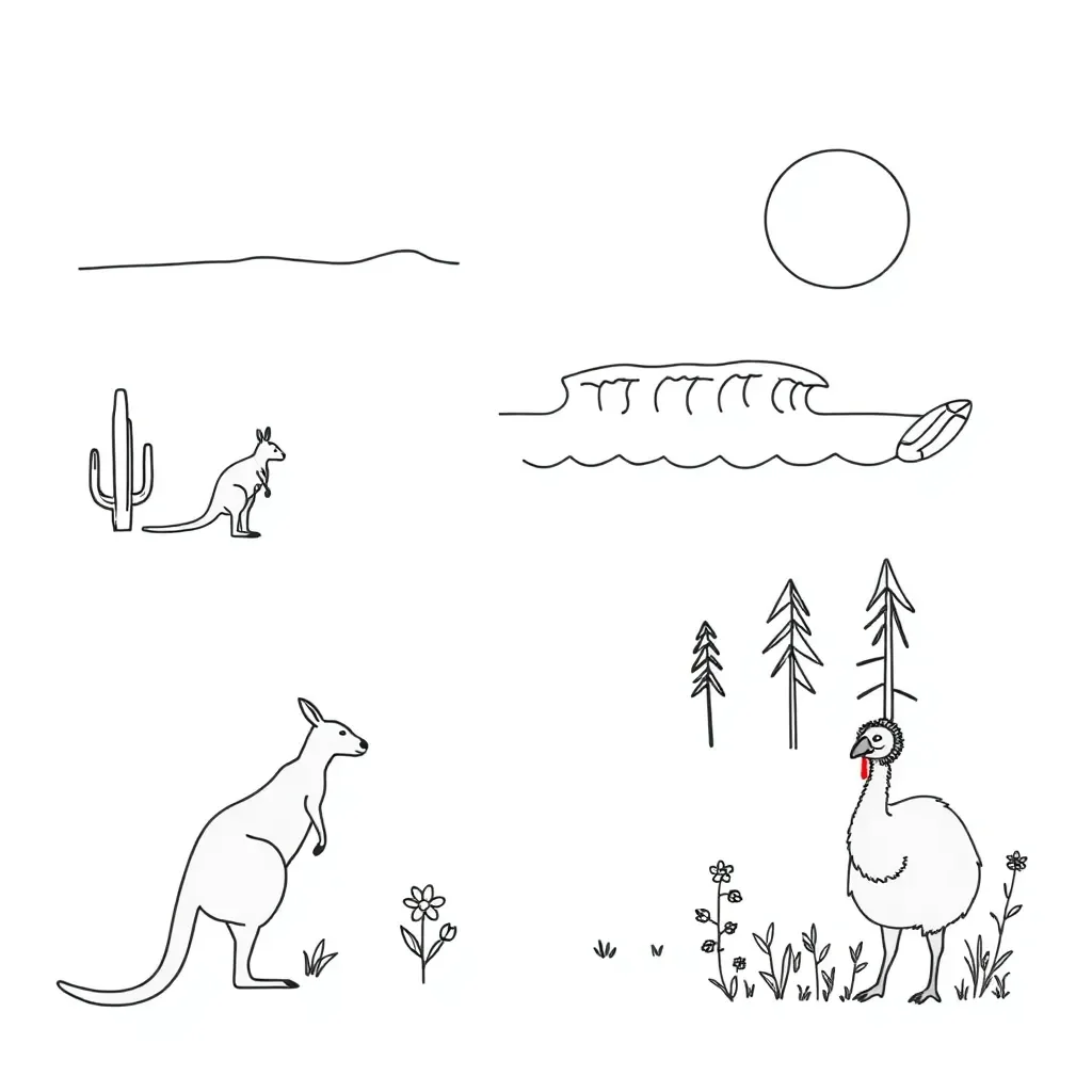 Various biomes illustration