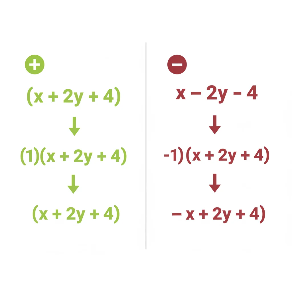 Factorising with Positive and Negative Terms