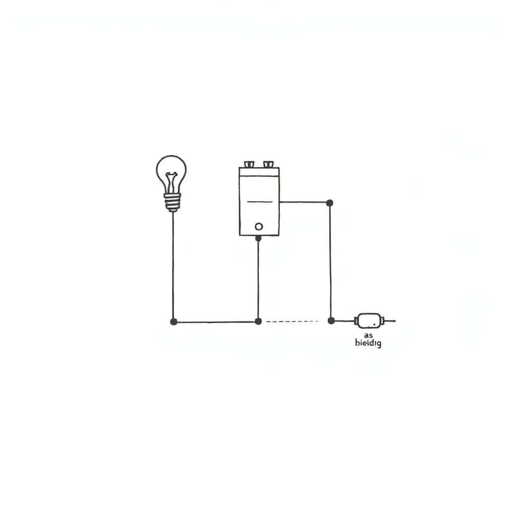Electric circuit with bulbs and switches